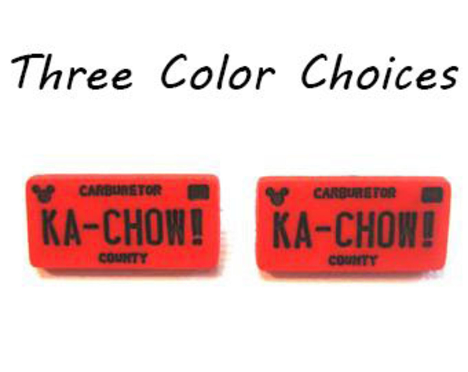 Disney CARS License Plates Buttons KACHOW Color Choice Shank Etsy