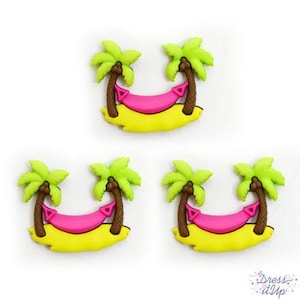 Hamaca con botones y vástago en la parte posterior Jesse Dress It Up Tropicana - 1332 C