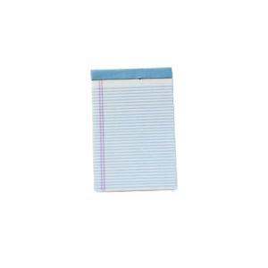 Miniature School Legal Pad White Yellow Color Choice Dollhouse Office Home Decor Miniatures - 1163 W
