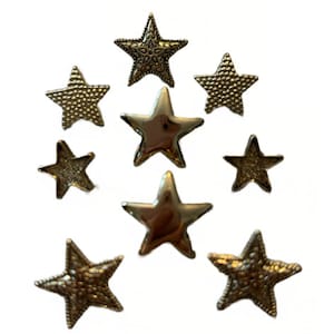 Gold Star Button Galore Collection Set of 9 Shank Flat Back Choice Contents May Vary 840 PACKAGE A