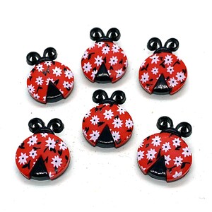 Ladybug Love Buttons Collection Lady Bug Shank Back Jesse James Dress It Up Buttons - 711 A