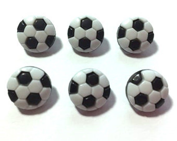 Mini Soccer Balls 1 2 Buttons Galore Football Futbol Etsy