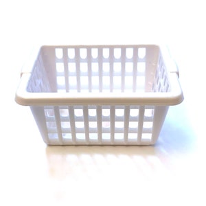Miniature Laundry Basket Square Dollhouse Home Decor Miniatures - 423