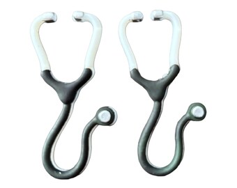 Stethoscope Medical Embellishment Flat Back Craft Supply Black - 1321