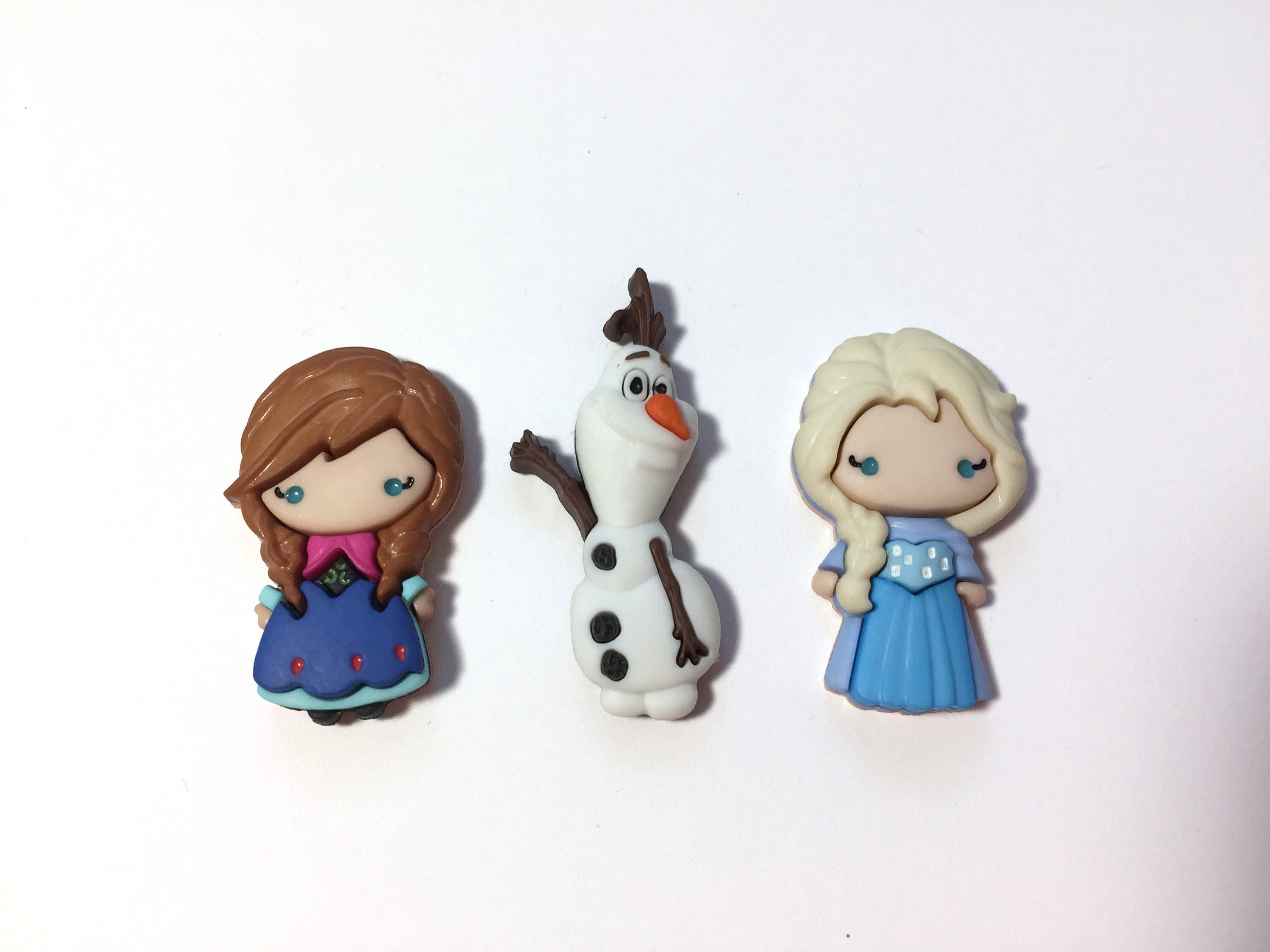 Disney Frozen Collection Buttons Elsa Anna Olaf Set of 3 Etsy