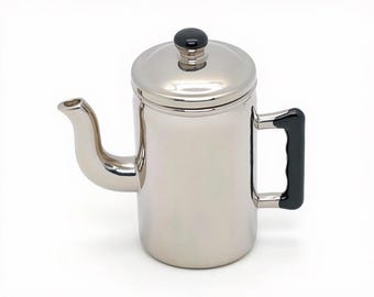 Miniature Metal Coffee Pot Removable Lid Dollhouse Kitchen Decor - 1160 F