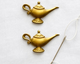 Disney Magic Genie Lamp Buttons Shank Flat Back Dress It up