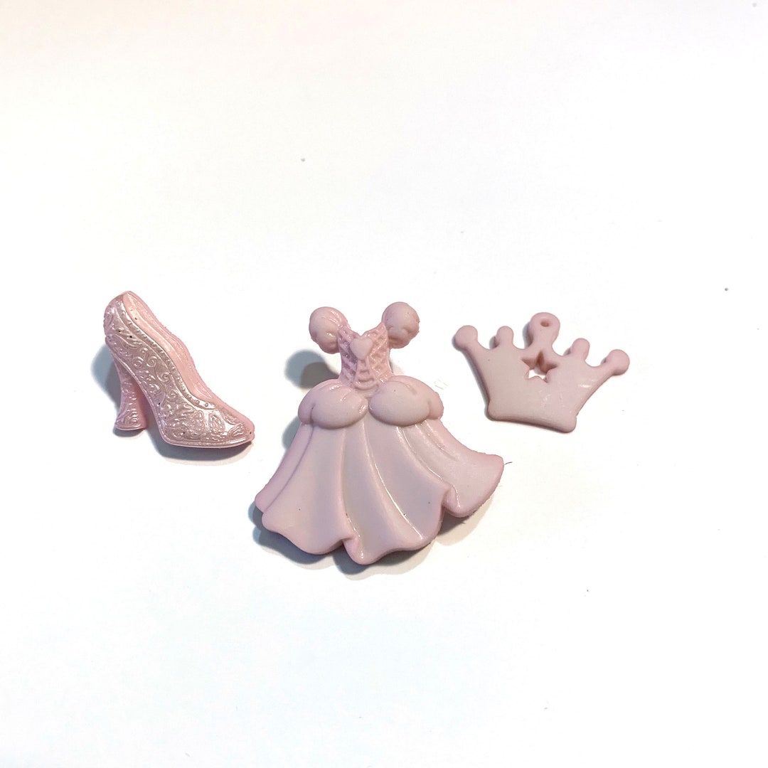 Princess Button Princess Button Collection Shank & Flat Back Dress It up Happily Ever ...
