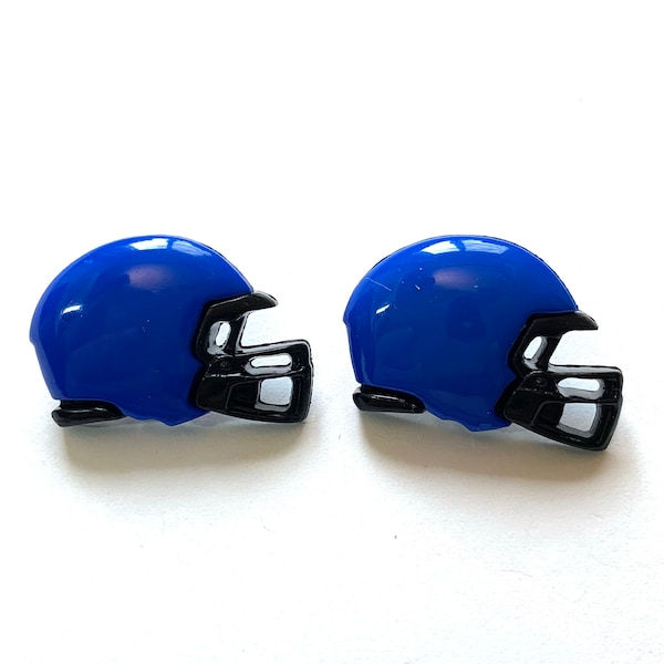 Blue Football Helmet Buttons Galore Shank Back - 1524