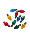 NEW Miniature Christmas Light Bulb 1" Jack Frost Lightbulbs Set of 10 Loop End Craft Supply by Buttons Galore - 1454