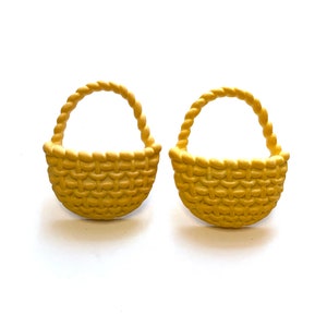 Wicker Basket Buttons Galore Shank Flat Back Choice - 1513