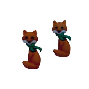 Winter Fox Button Woodland Holiday Shank Back Jesse James Dress It Up Buttons - 1292