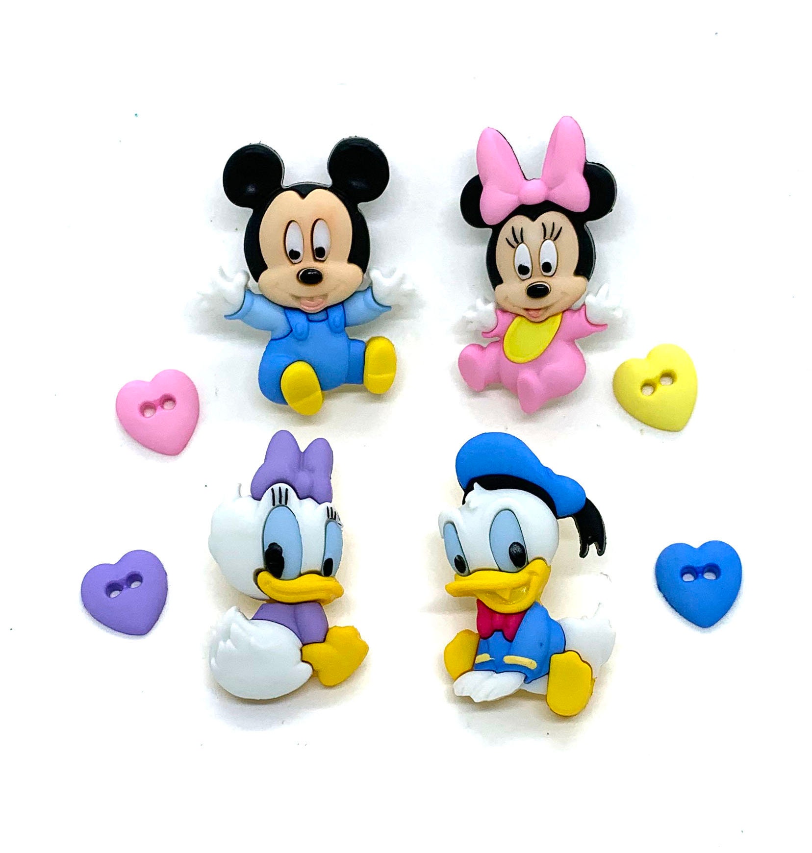 Disney Babies Buttons Collection Set of 8 Shank & Sew Thru Etsy UK