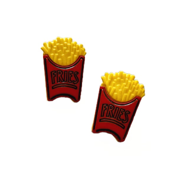 SALE French Fries Buttons Snack Attack Shank Back Jesse James Dress It Up Buttons - 263