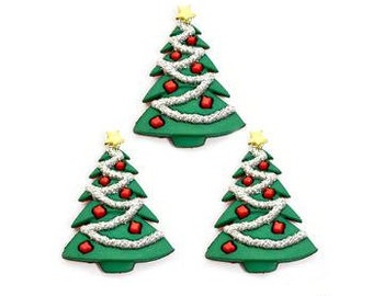 Christmas Tree Embellishments Christmas Eve Flat Back Craft Supply by Jesse James Dress It Up Buttons 1311