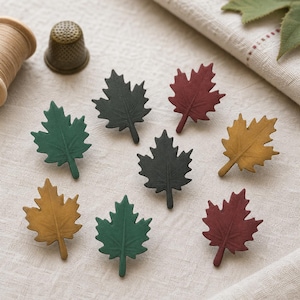 Leaf Embellishment Collection Flat Back Craft Supply by Buttons Galore Autumn Foliage - 1306 C