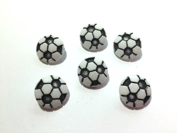 Mini Soccer Ball Buttons 5 8 Shank Flat Back Choice Etsy