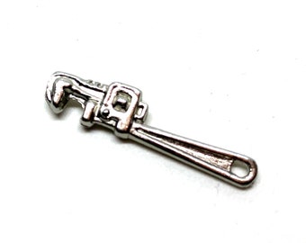 Miniature Pipe Wrench Dollhouse Fairy Garden Tool Home Decor Miniatures Metal Tools - 429