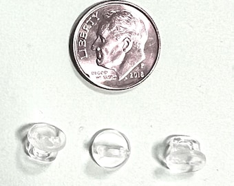 Botón con base de acrílico transparente de 8 mm para manualidades de Buttons Galore - 637 J