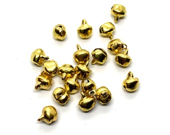 Mini Bells Gold Silver Choice Metal Miniature Craft Supply USA Ship  - 626 A