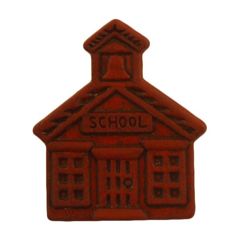 Teacher Embellishments Red School House Flat Backs No Loop Etsy