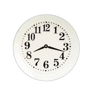 NEW Miniature Wall Clock White Dollhouse Home Decor Miniatures - 1160 J