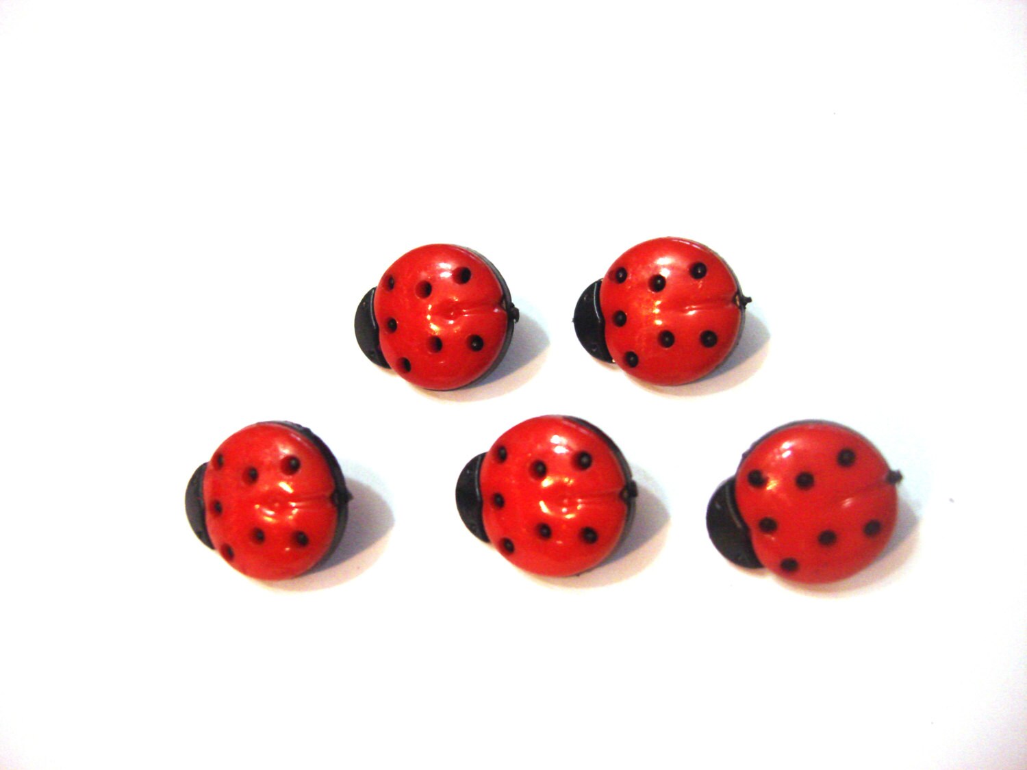 Ladybug Buttons 5/8 LadybugsButton Fun Dress It Up Etsy