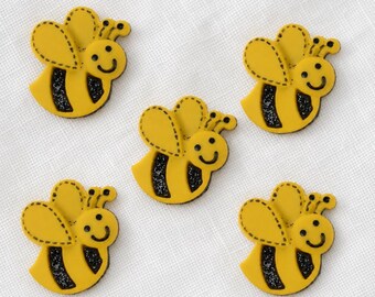 Bumblebee Buttons Bumble Bees Shank Back - 1181 L