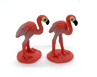 Miniature Flamingo Statues Dollhouse Fairy Garden Home Decor Miniatures 575