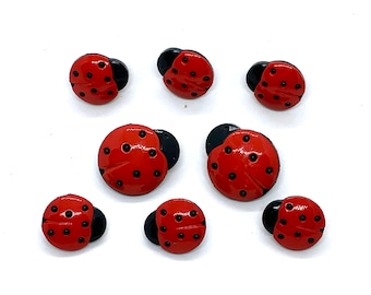 10 X Lindo Rojo Ladybird Lady Bug Bebé Novedad botones de vástago de plástico 15mm G88 10 X Lindo Rojo Ladybird Lady Bug Bebé Novedad botones de vástago de plástico 15mm G88