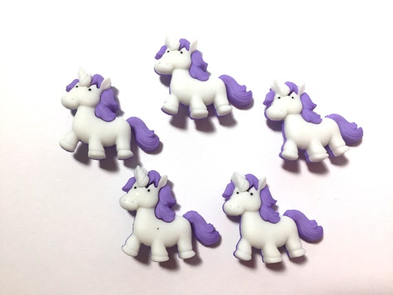 Fantasy Unicorns Buttons PURPLE Shank Back Once Upon A Time Jesse James Dress It Up Buttons 1324