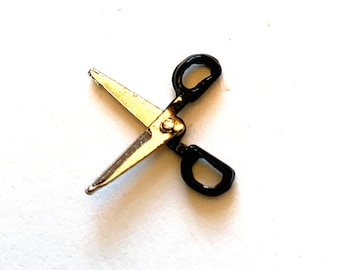 Miniature Scissors Black Handle Dollhouse Home Decor - 1164 K