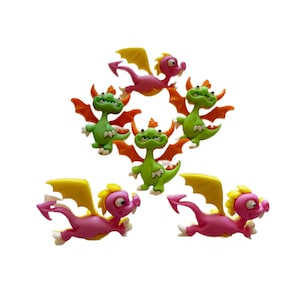NEW Dragon Tale Buttons Collection Set of 6 Shank Flat Back Choice Jesse James Dress It Up Buttons - 1439