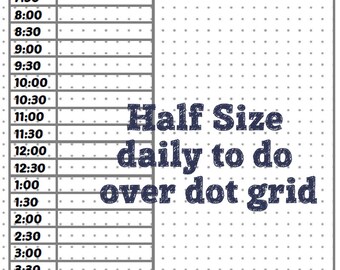 Daily To do Over Dot Grid