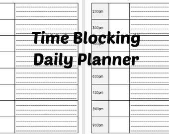 Time Blocking Daily Planner