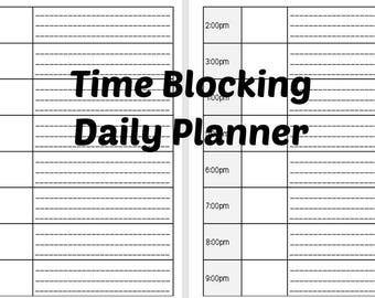Time Blocking Planner - Digital Download