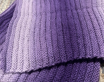 Ombré Baby Blanket in Purple