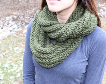 Infinity Scarf in Olive Green