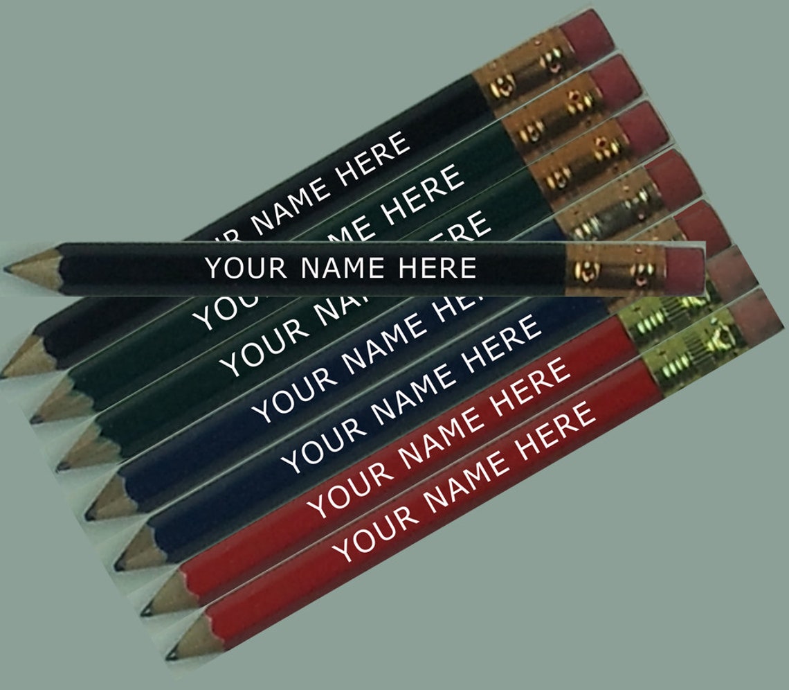 Ezpencils Personalized Golf 1/2 a Pencil Pew Pencils Etsy