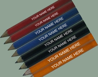 ezpencils - Personalized Golf Pencils Tipped - 24 pkg - Pew, Gifts, Present, Custom Name, Wedding - ** FREE PERZONALIZATION ** - No Eraser