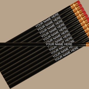 ezpencils - Personalized Round Pencils - 144 pkg - Bulk, School, Office, Custom Name, Name Pencils, Promotional ** FREE PERZONALIZATION **