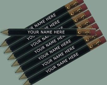 ezpencils - Personalized Golf (1/2 a pencil - Pew pencils) Pencils Tipped - 24 pkg - Wedding ** FREE PERZONALIZATION ** - Non_Smudge Eraser