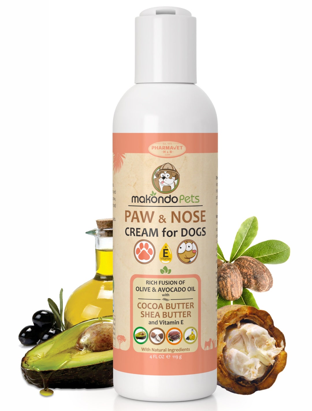 Dog Paw Balm Nose & Paw Soother Cream. Natural Dog Paw Protector. Ideal