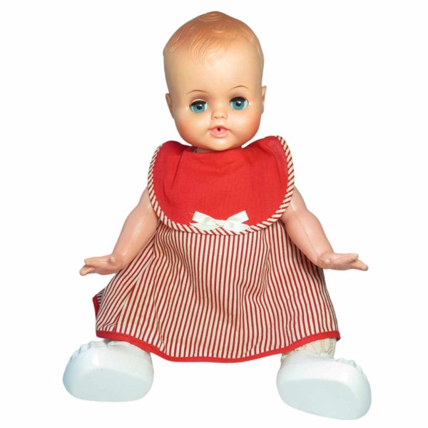 1960s Large Vinyl/Plastic High Color! Impish Baby Doll in great condition