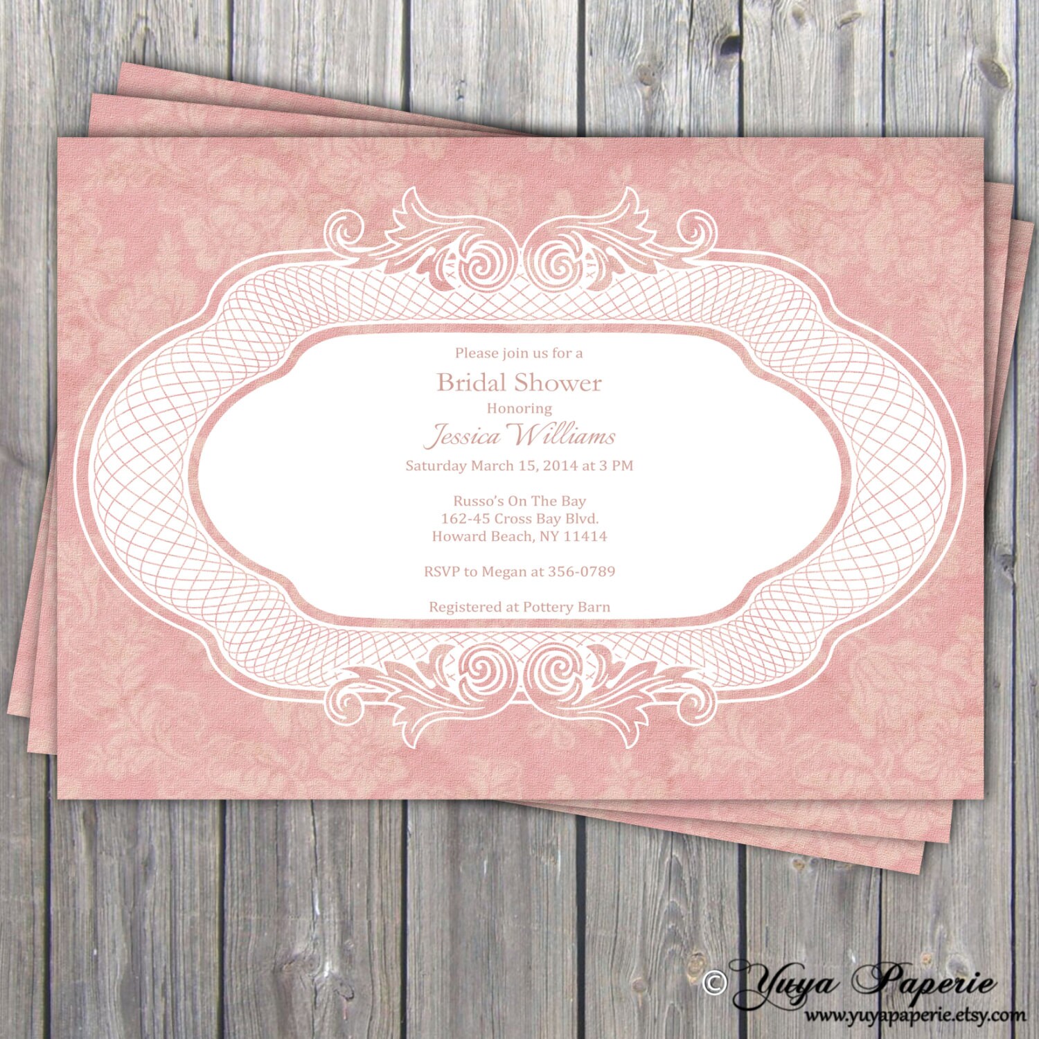 Vintage Bridal Shower Invitation High Tea invitation Adult Etsy