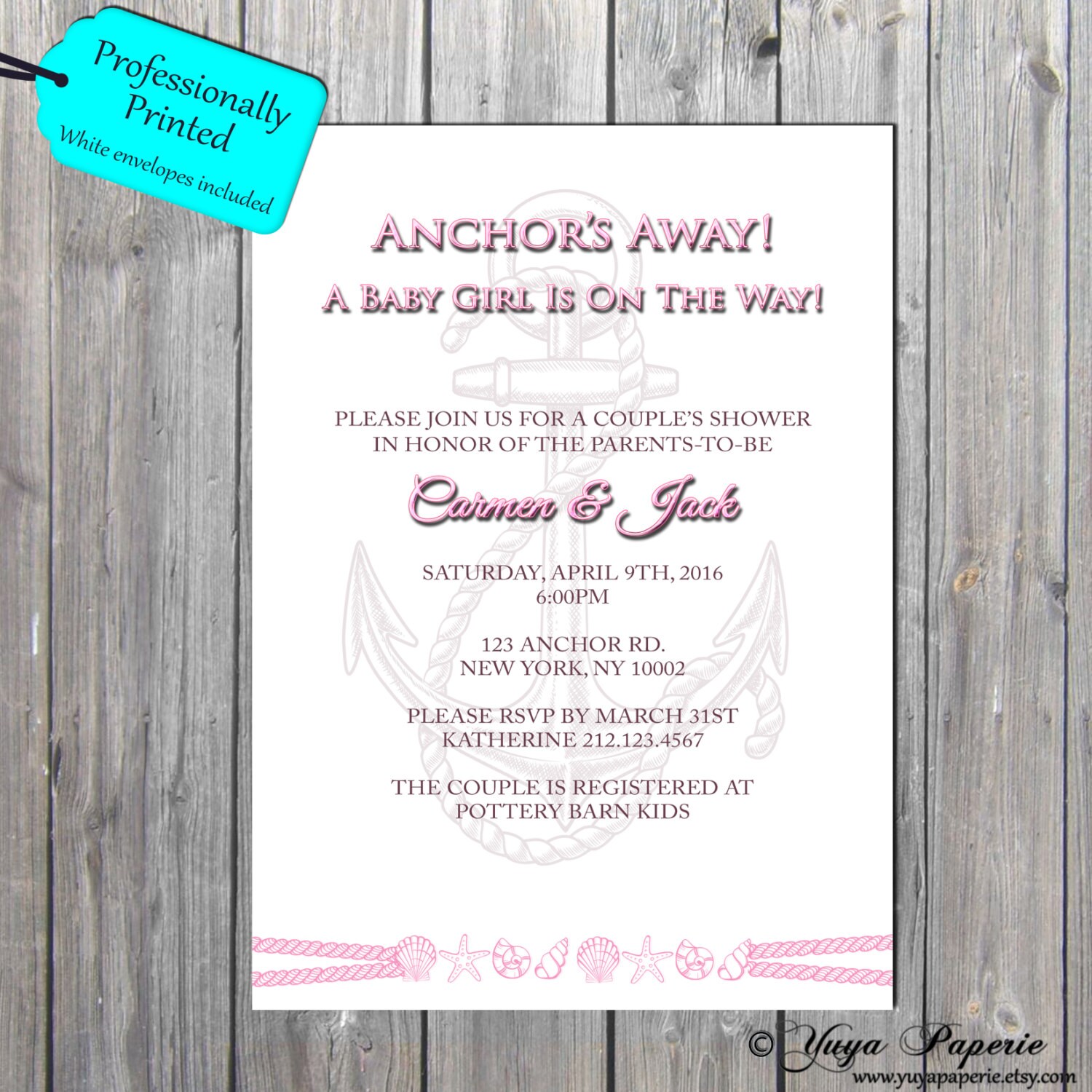 nautica girl invitation nautica baby shower invitation nautica boy
