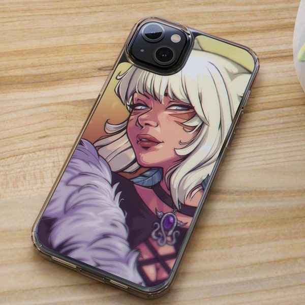 Beautiful Y'shtola Shadowbringers FFXIV Final Fantasy XIV Black Mage Cat Girl Clear Phone Cases