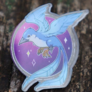 B Acrylic PIN (1.25&quot;) - ** B Quality ** Starbird Dead Ends Meteion Endwalker FFXIV final fantasy xiv 14