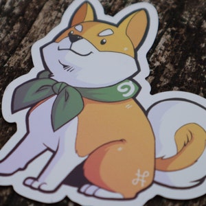 MAGNET (3&quot;) - Cute adorable Mameshiba Shiba Inu minion chibi FFXIV Final Fantasy XIV 14