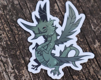 STICKER (3&quot;) - Chibi Vrtra dragon FFXIV Final Fantasy XIV